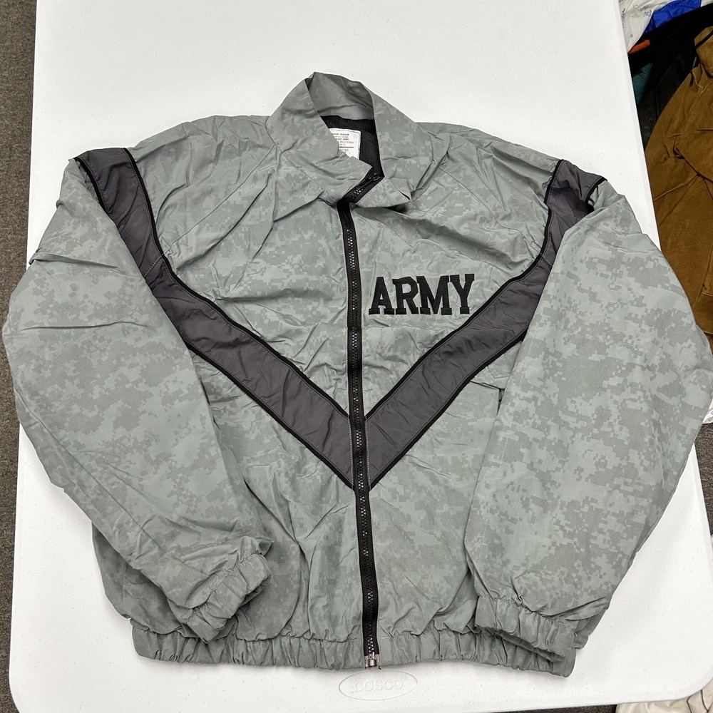 UNICOR IPFU Jacket Mens Medium Regular Grey ACU Camo Digital Windbreaker